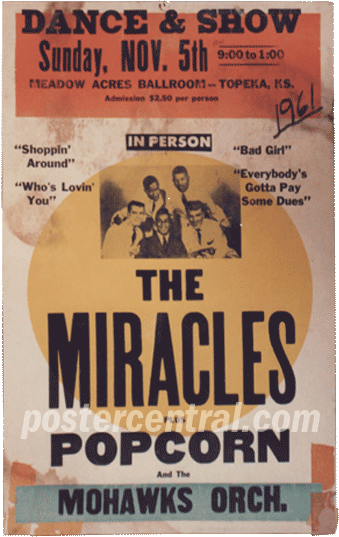the Miracles dance and show concert poster